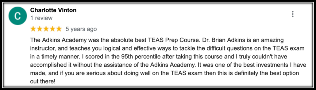 TEAS VI | Live Online | Best TEAS Tutor | The Adkins Academy
