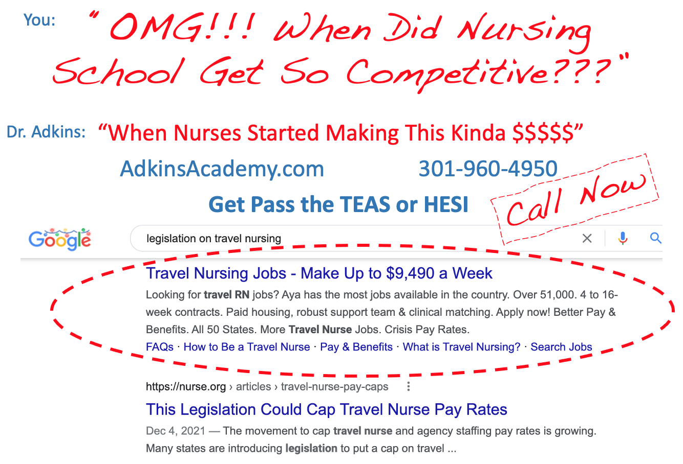 Nursing Salaries | TEAS Prep | HESI Prep | Adkins Acasdemy